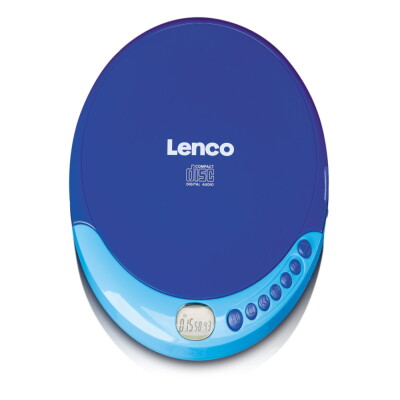 Lenco CD-011 Blue Φορητό CD player Discman μπαταρίας με ακουστικά